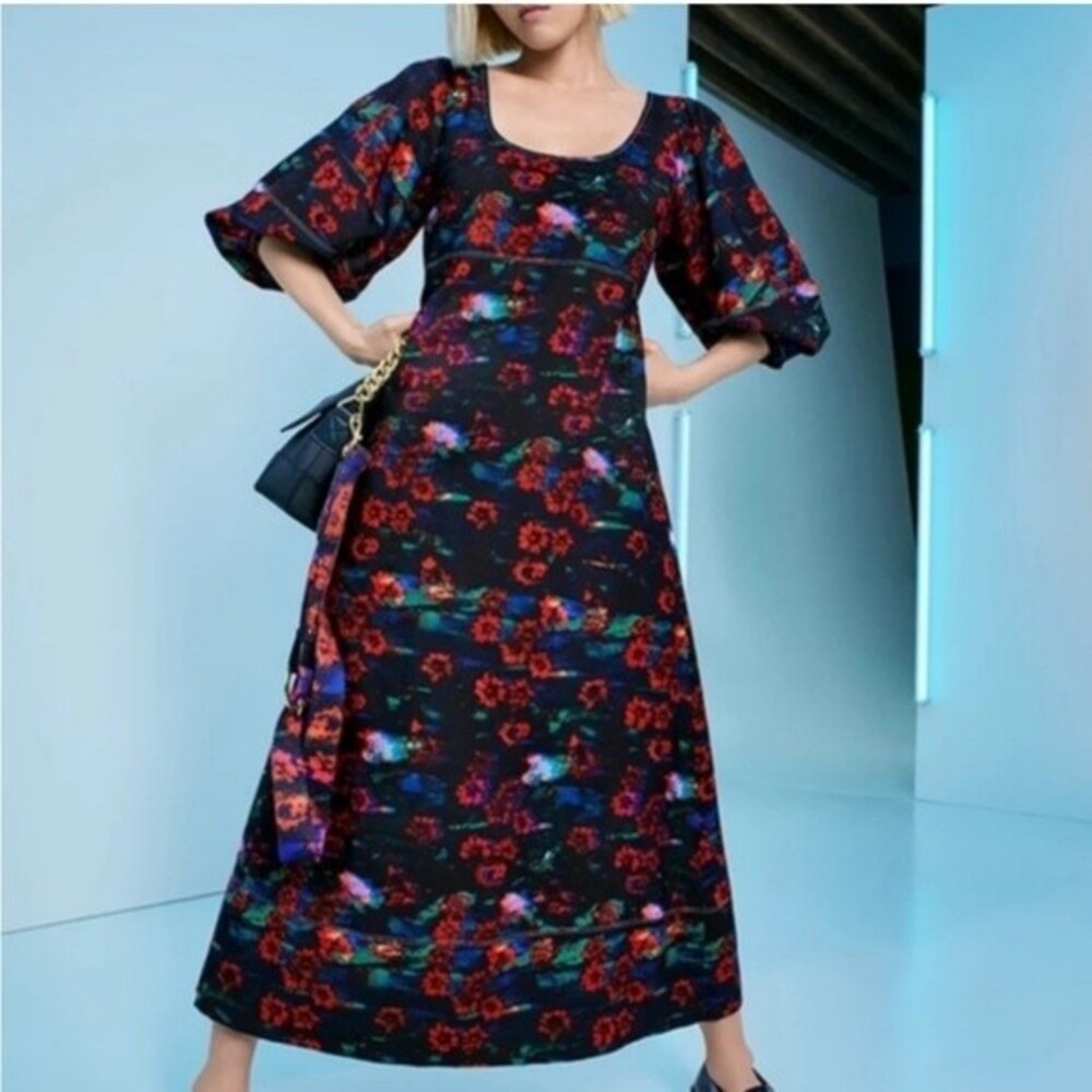 Rachel Comey x Target Collab Floral A-Line Midi Dress with Pockets Size 4